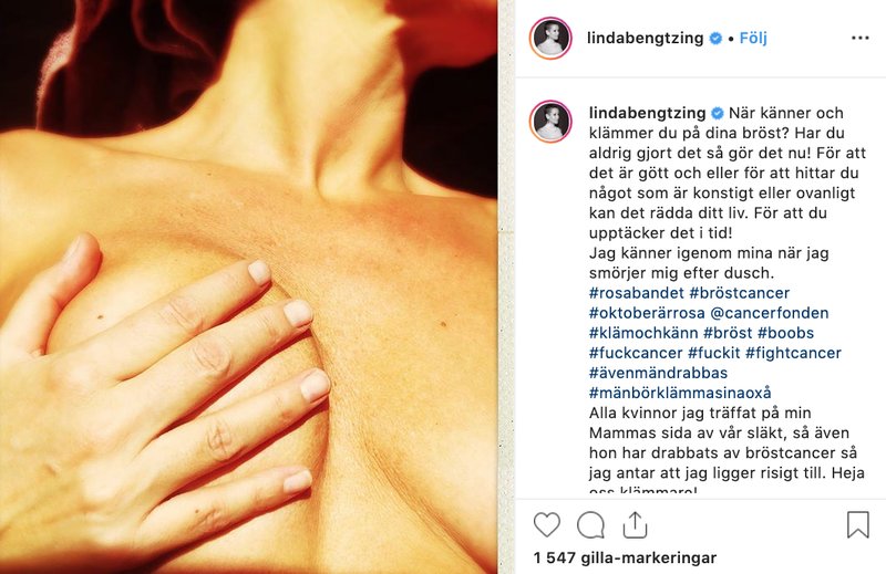 Linda Bengtzing bröst Linda Bengtzing bröst